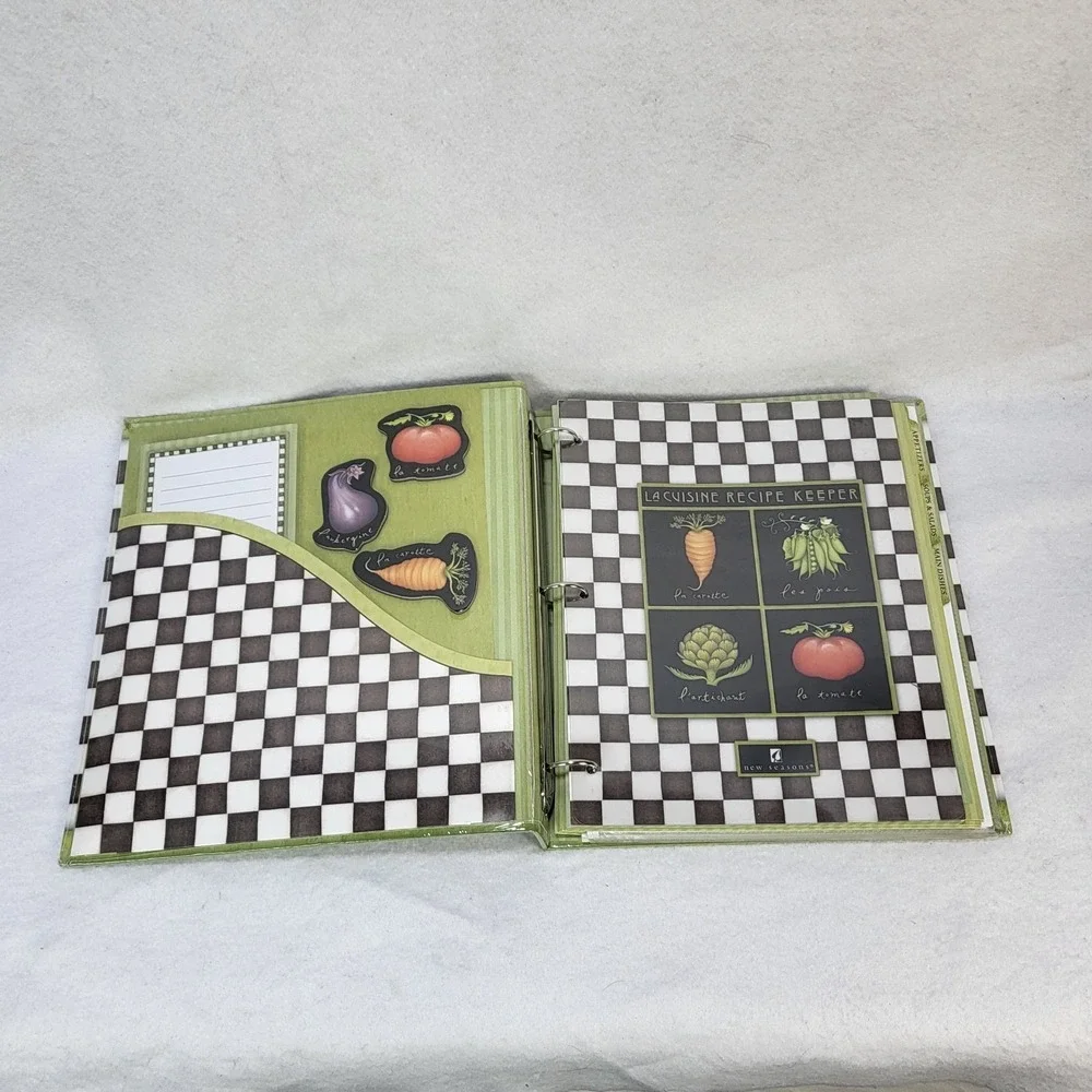 La Cuisine Recipe Keeper Binder New Seasons‎ French Kitchen Organizer